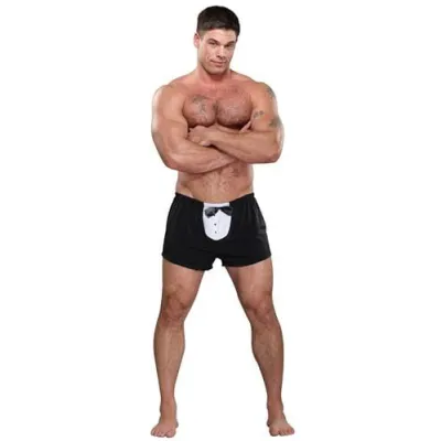 Tuxedo Boxer One Size Black