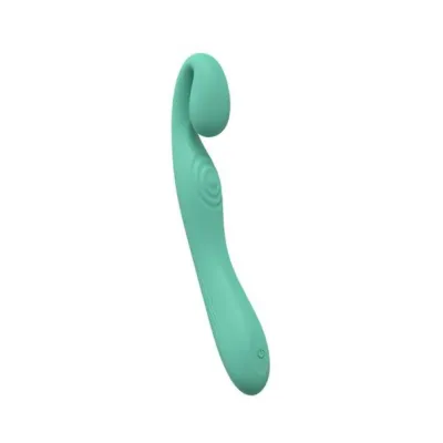 G Spot Vibrators Loveline Obsession 10 Speed Dual Motor Vibe Sealed Silicone Rechargeable Submersible Green