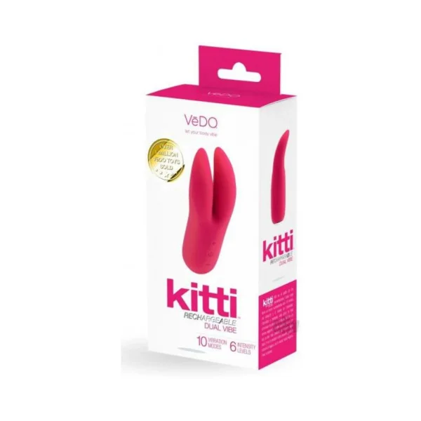 Vedo Kitti Rechargeable Dual Vibe Foxy Pink — image 4 of 4