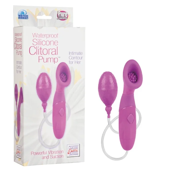 Waterproof Silicone Clitoral Pump by CalExotics - Pink