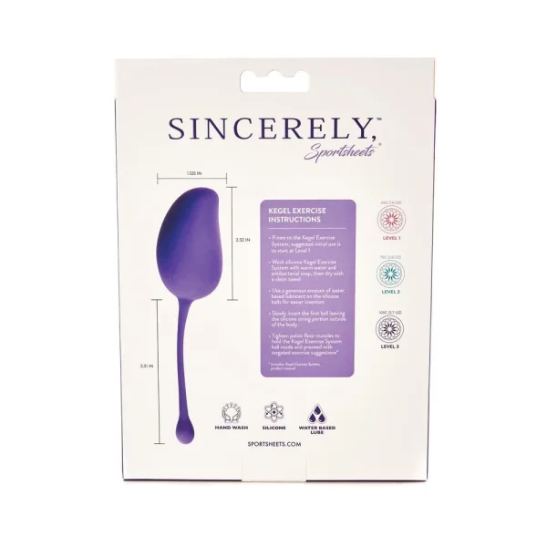Sincerely, Sportsheets Kegel Exercise System - 3pk — image 5 of 9