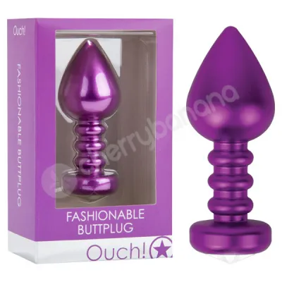 Ouch Fashionable Purple Butt Plug