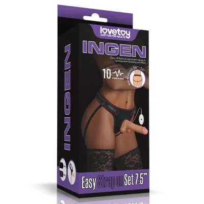 7 5 Vibrating Easy Strap On Set