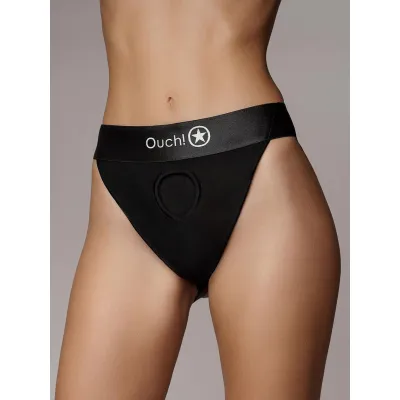 Ouch Vibrating Open Back Strap On Briefs