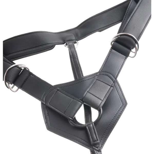 King Cock Strap on Harness With 9 Inch Cock - Black
