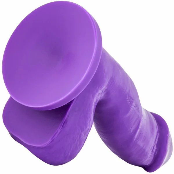 Ruse Juicy Silicone Suction Cup Dildo by Blush Novelties - Purple