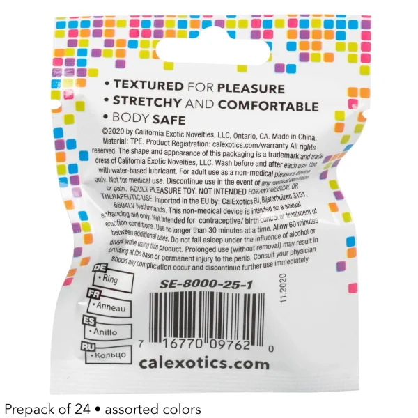 Foil Pack Textured Ring  - Prepack of 24