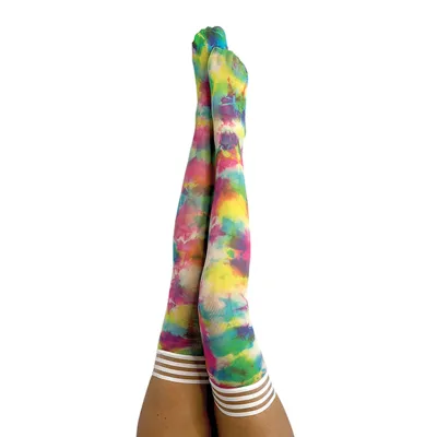 Gilly Tie Dye Thigh Highs
