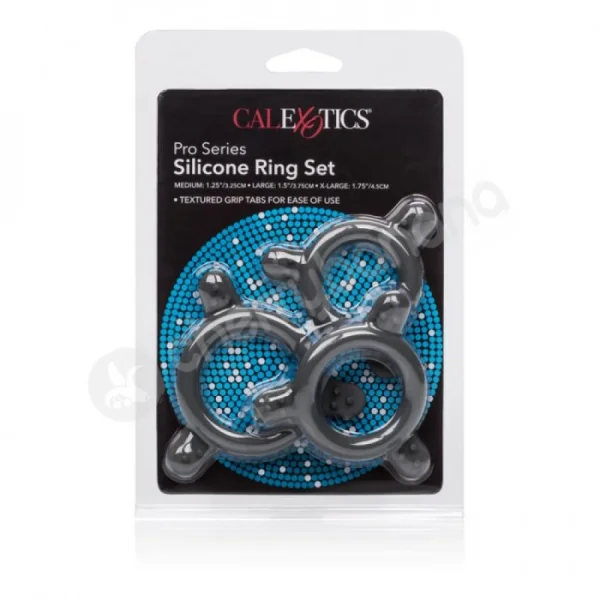 Pro Series Silicone Cock Ring Set
