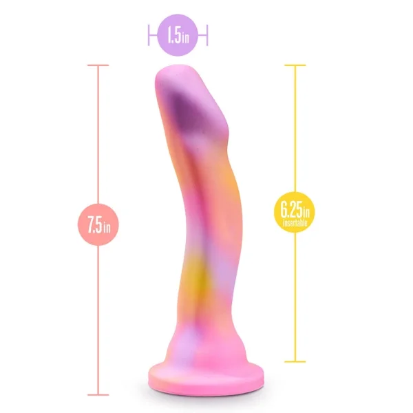Avant Sun's Out Pink Silicone G-Spot Dildo With Suction Cup Base By Blush
