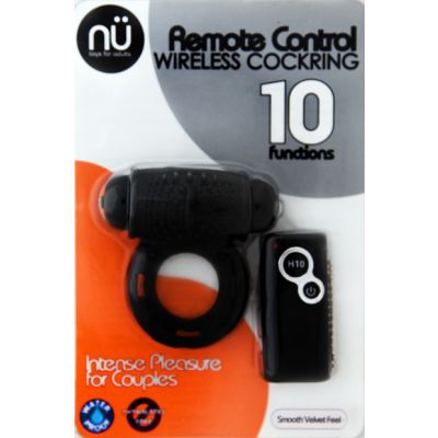 NU Sensuelle S Wet Remote Control 10 Function Wireless C Ring Black