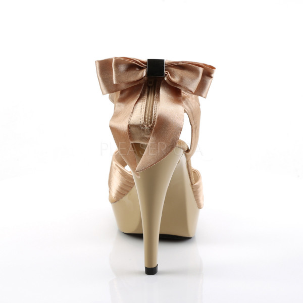 5 inches Heel, 1 inches PF Criss Cross Pleated Straps Close Back Sandal — image 4 of 8