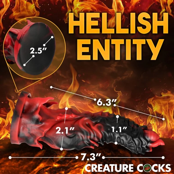 Mephisto 7.25" Silicone Suction Cup Dildo By Creature Cocks