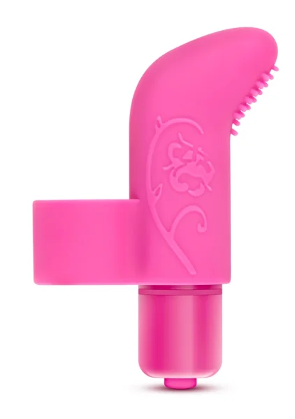Blush Silicone Finger Vibe 7X Waterproof Blue