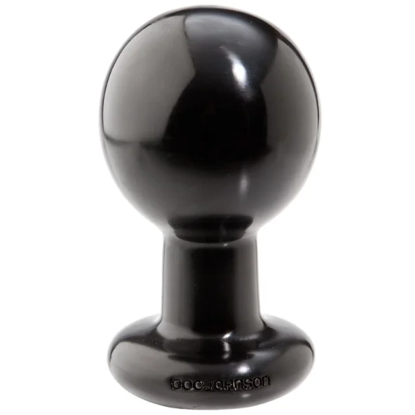 Round Large Black Butt Plug — image 4 of 4