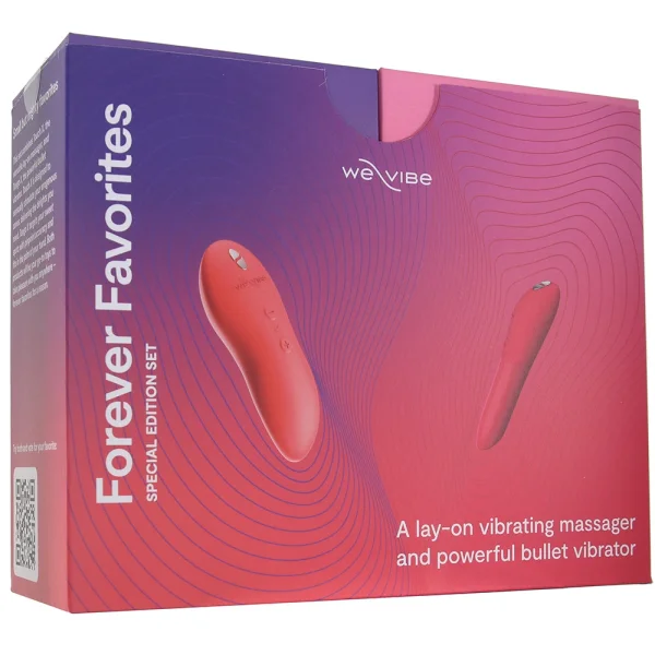 Forever Favorites Set By We-Vibe With Touch X & Tango X Powerful Vibrators - Red & Coral