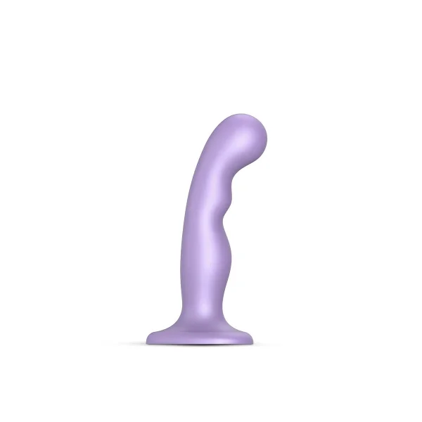 Strap-on-Me Hybrid Collection P&G Silicone Suction Cup Dildo - S Metallic Lilac