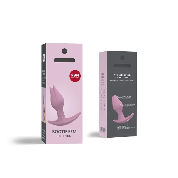Fun Factory Bootie Fem Silicone Anal Plug - Dark Taupe