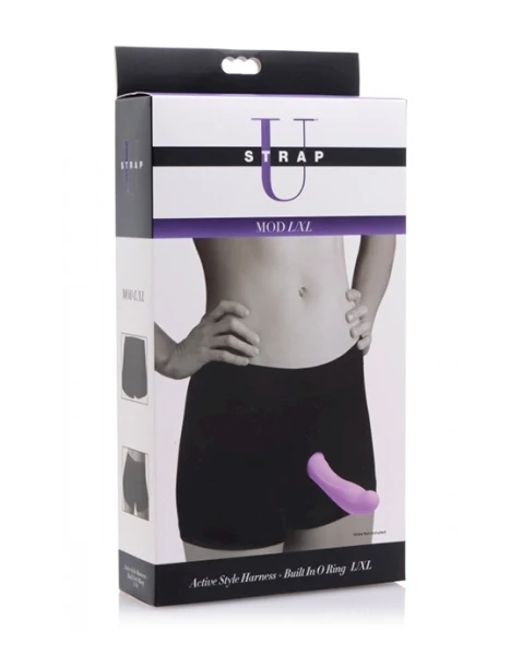 Mod Strap On Style Harness With Built In O Ring-ml - Black -  M/l