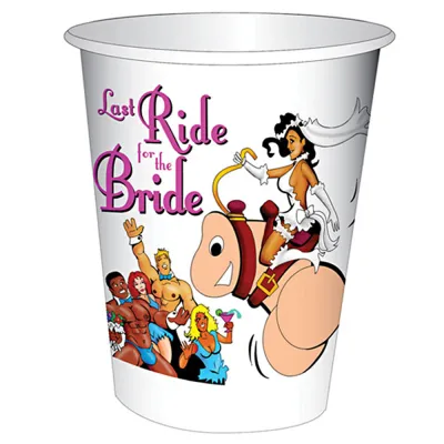 Last Ride For The Bride Cups 12oz 10