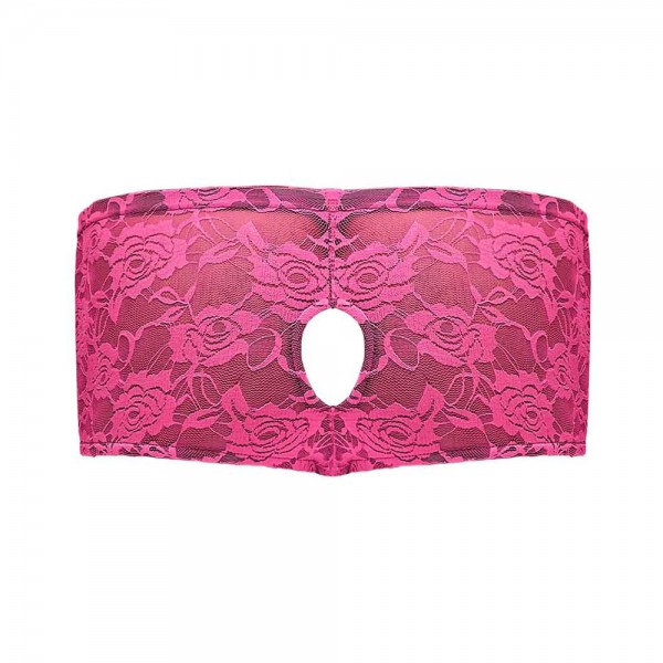 Male Power Neon Lace Double Pleasure Pink L/xl