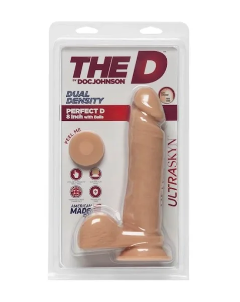 The D- The Perfect D 8 Inch Dildo - Tan - 8 Inch