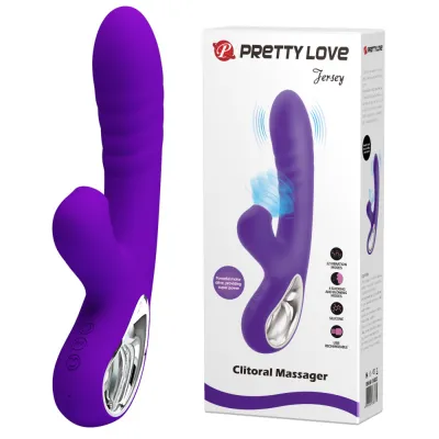 Pretty Love Jersey Sucking and Vibrating Rabbit Purple