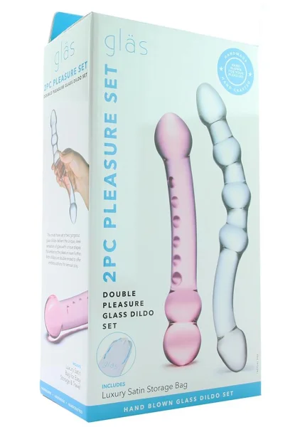 Double Trouble Glass Dildo