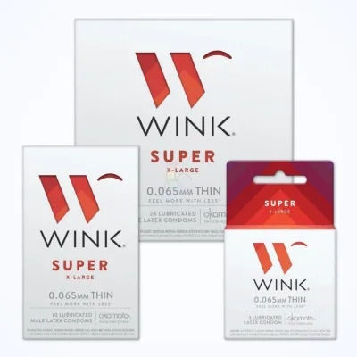 Okamoto Wink Super XL Large Size Condoms 70 Off