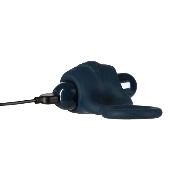 Lux Active Triad 4.5 In. Vibrating Dual Ring Silicone Black — image 6 of 14