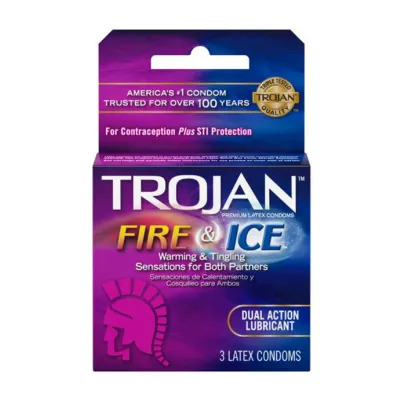Trojan Fire Ice 3pk 3pk