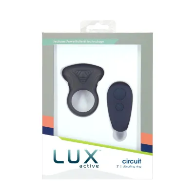 Lux Active Circuit 3 In Vibrating Ring Silicone Black