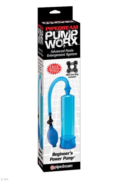 Pipedream Beginner's Power Penis Pump Blue