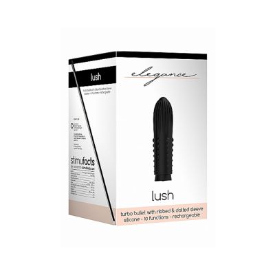 Elegance Lush Turbo Rechargeable Bullet Black