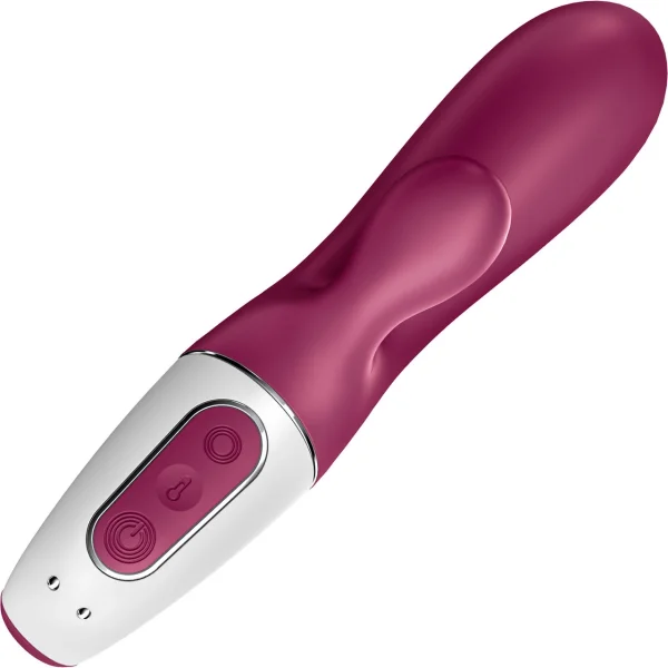 Satisfyer Hot Bunny Rechargeable Warming App Enabled 12-Function Dual Stimulation Vibrator