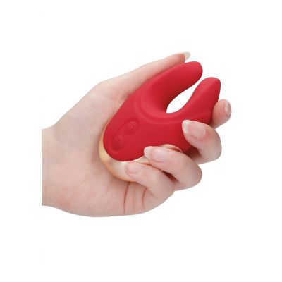 Dual Motor Clitoral Stimulator Lavish Red Vibrator