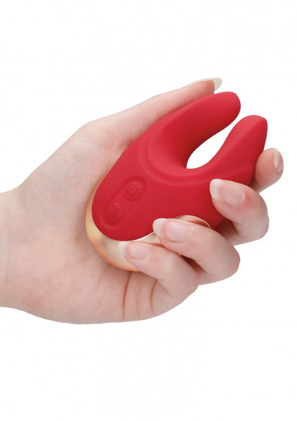Dual Motor Clitoral Stimulator - Lavish - Red - Vibrator