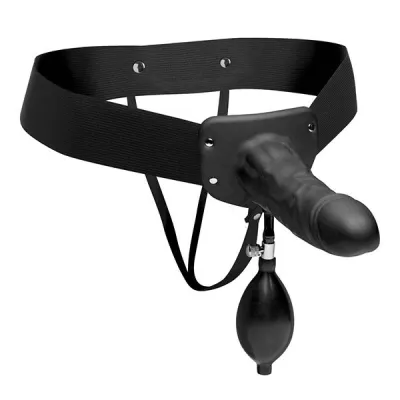 Master Series Pumper Inflatable Hollow Strap on Dildo
