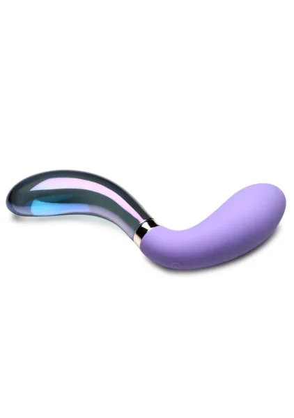 Prisms Pari Dual Ended Wavy Silicone and Glass Vibe