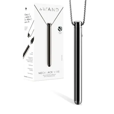 Le Wand 3 5 Whisper Quiet Vibrating Necklace in Black