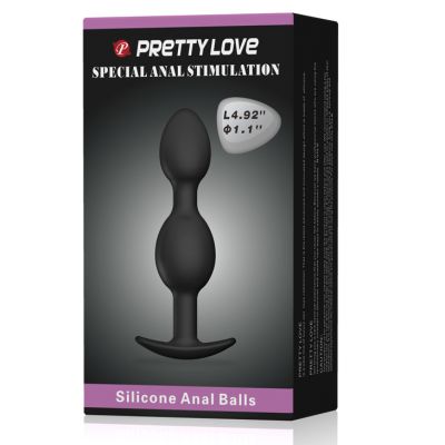 4 9 Dual Ball Style Butt Plug