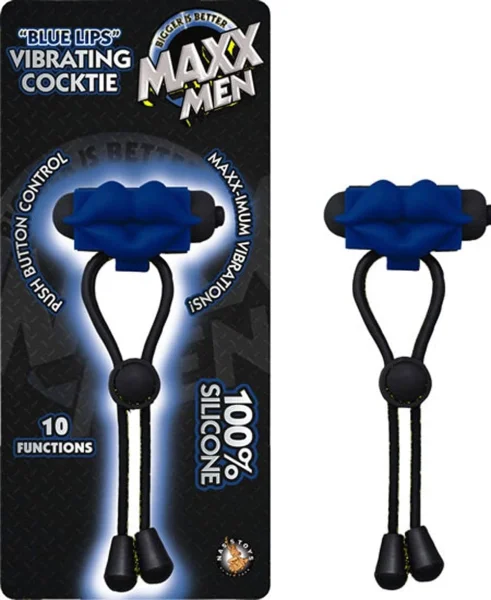 Maxx Men Blue Lips Vibrating Cocktie Blue