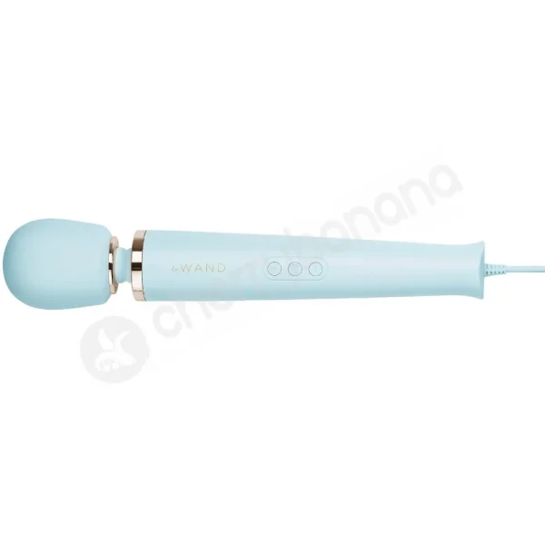 Le Wand Sky Blue Powerful Plug-in Vibrating Massager Wand