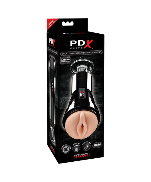 PDX ELITE Cock Compressor Vibrating Stroker