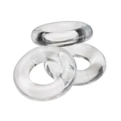 Cock Rings Cloud 9 Cock Ring Combo 3 Clear Smooth
