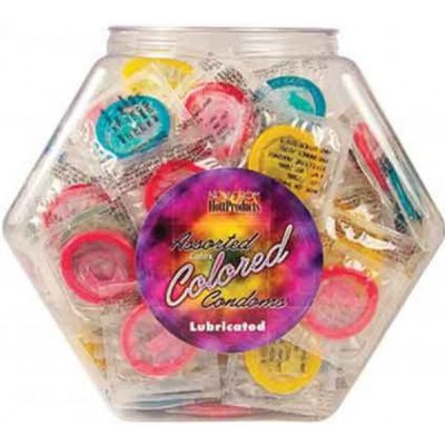 Colored Condoms 144 X Assorted Bowl