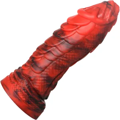 Fire Dragon Scaly 8 3 Silicone Suction Cup Dildo By Creature Cocks