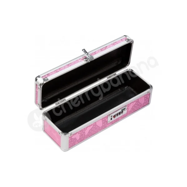 Lockable Medium Sex Toy Chest Box Pink