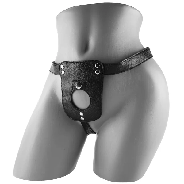 Vibrating Double-Sided Strap-On in Purple