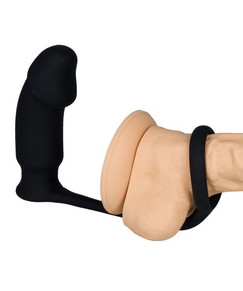 Black Velvets Silicone Cock Ring & Vibrating Butt Plug — image 6 of 7